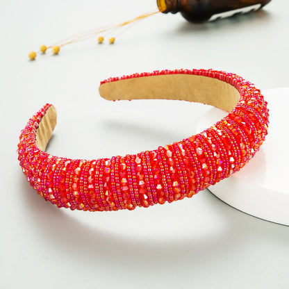 Handcrafted Beaded Headband Stylish Daily Hair Accessory
