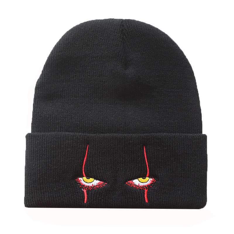 Pennywise Scary Eyes  Hat Warm Cover Hip Hop Hat Wool Hat
