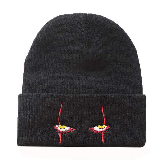 Pennywise Scary Eyes  Hat Warm Cover Hip Hop Hat Wool Hat