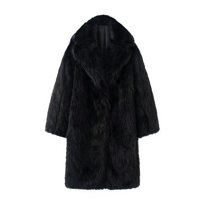 Faux Fur Plush Coat