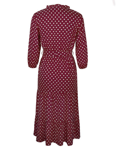 Original Design Innovative Women'S Spring/Summer 2021 Classic Wave Point Print Dress