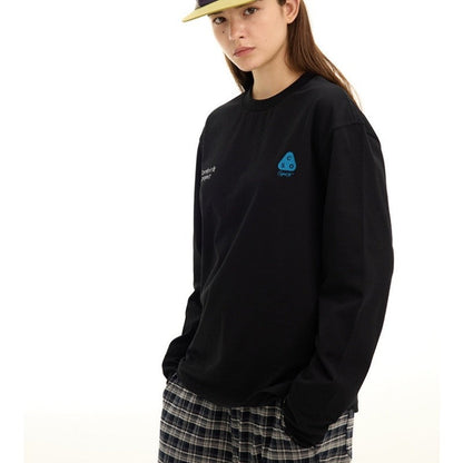 Loose Round Neck Long Sleeve T-Shirt