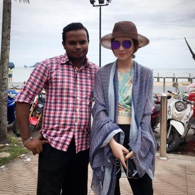 Oversized Spring And Summer Women Solid Color National Wind Sunscreen Silk Scarf Long Paragraph Shawl Beach Towel