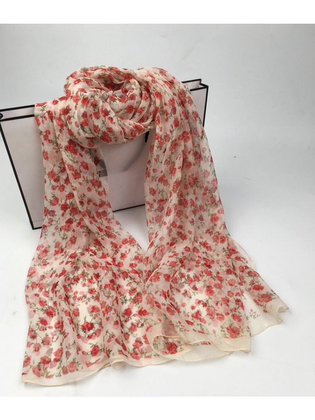Scarvii - Women's Floral Patterned Scarf - Versatile &amp; Stylish