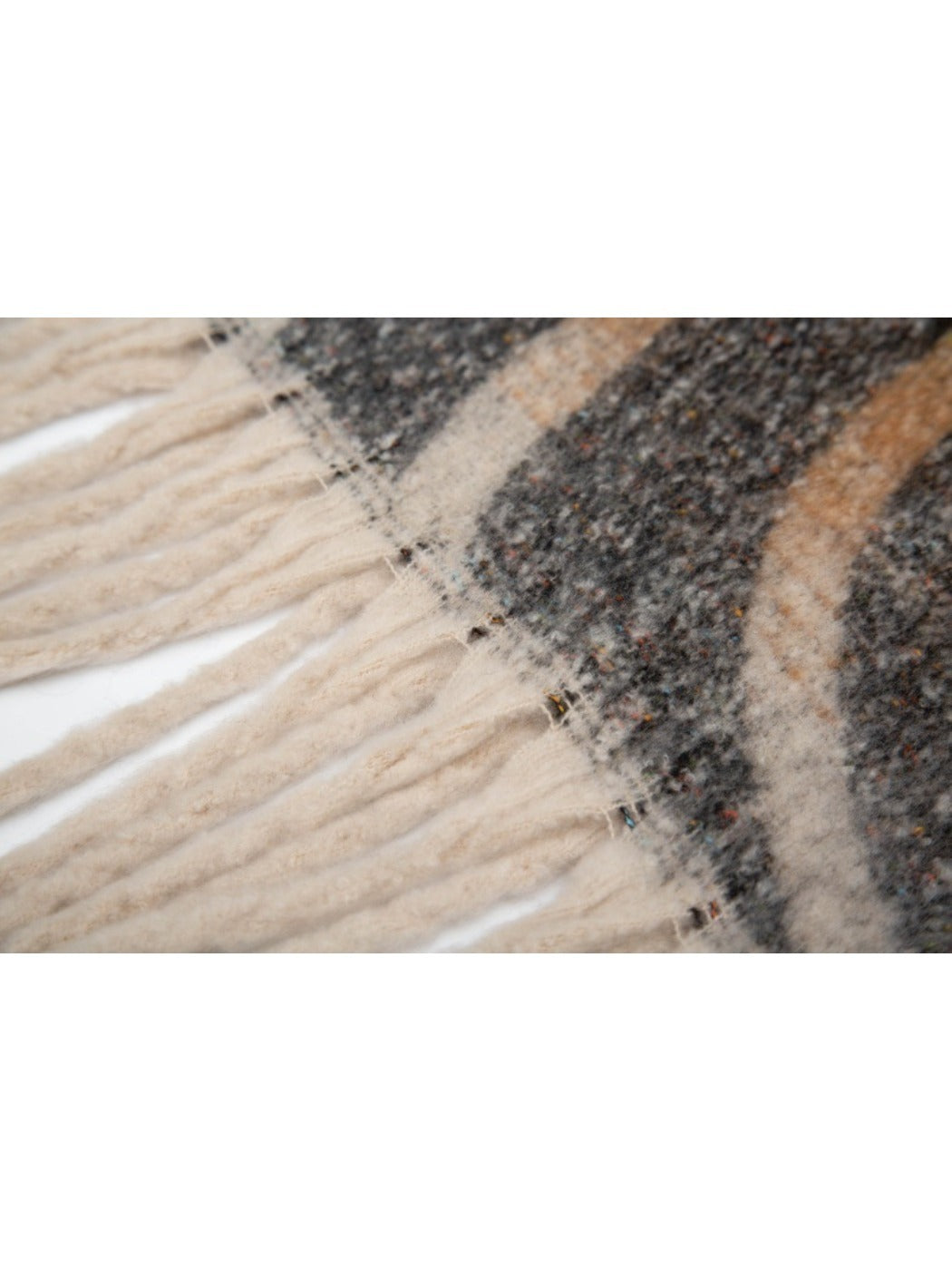 Scarvii - Winter Tassel Scarf with Colorful Wavy Jacquard