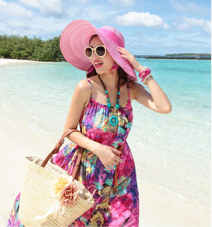 Bohemian Ethnic Style Hand-Woven Colorful Jewel Necklace