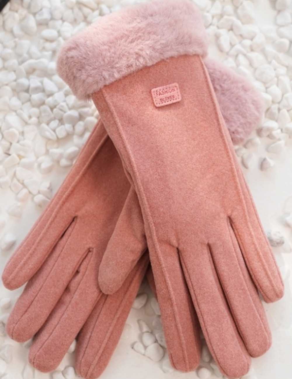 Winter Soft Windproof Thick Fleece Thermal Gloves