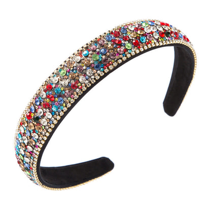 Colorful Rhinestone Non-Slip Headband Stylish Hair Accessory