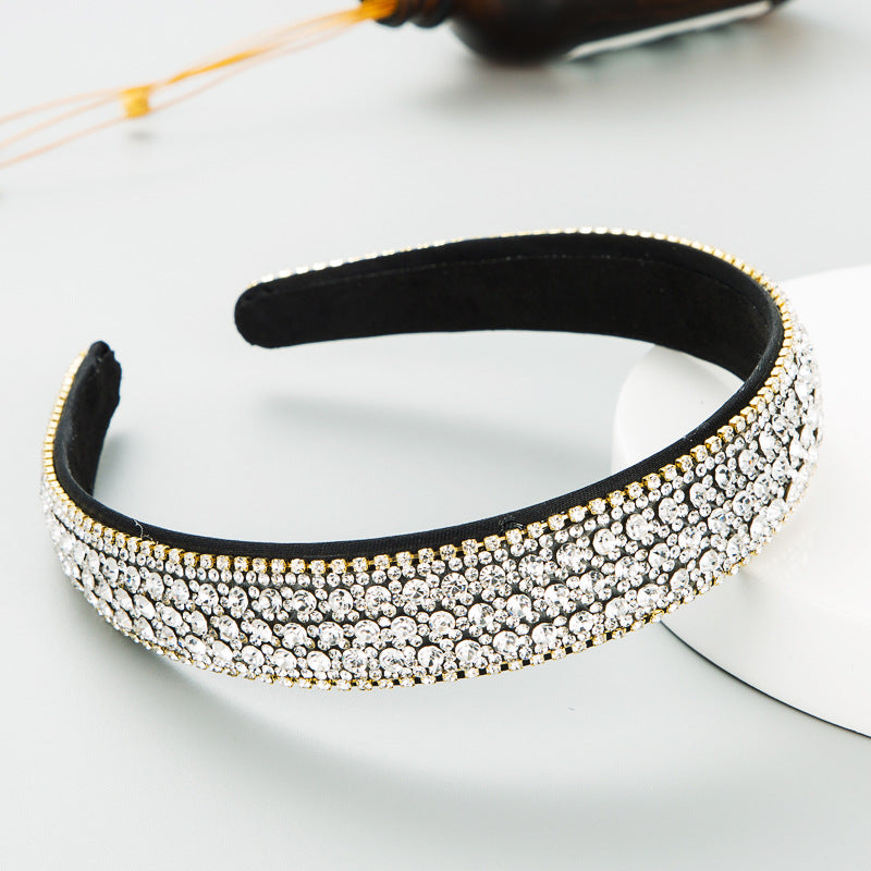 Colorful Rhinestone Non-Slip Headband Stylish Hair Accessory