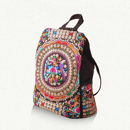 Tibet Folk Style Backpack Fashion Embroidery Backpack Handbag