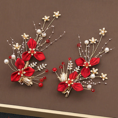 Bridal Floral Hair Clips Set for Wedding and Party