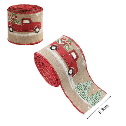Holiday Party Decoration Supplies Christmas Burlap Ribbon