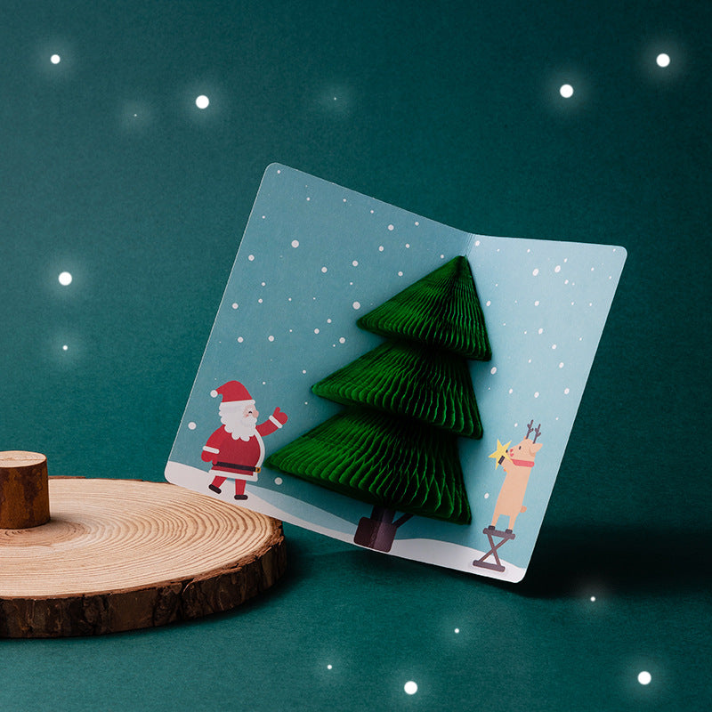 Merry Christmas Pop Up Gifts Greeting Card