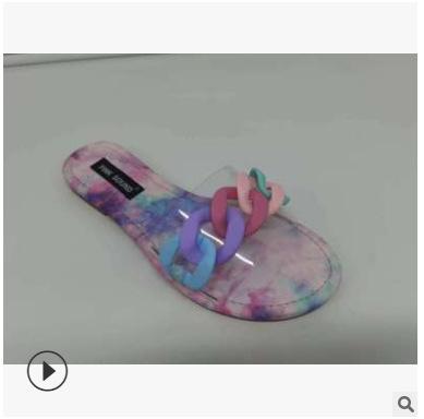 Large Size Women'S Shoes Candy Color Sweet Wind Cool Slippers