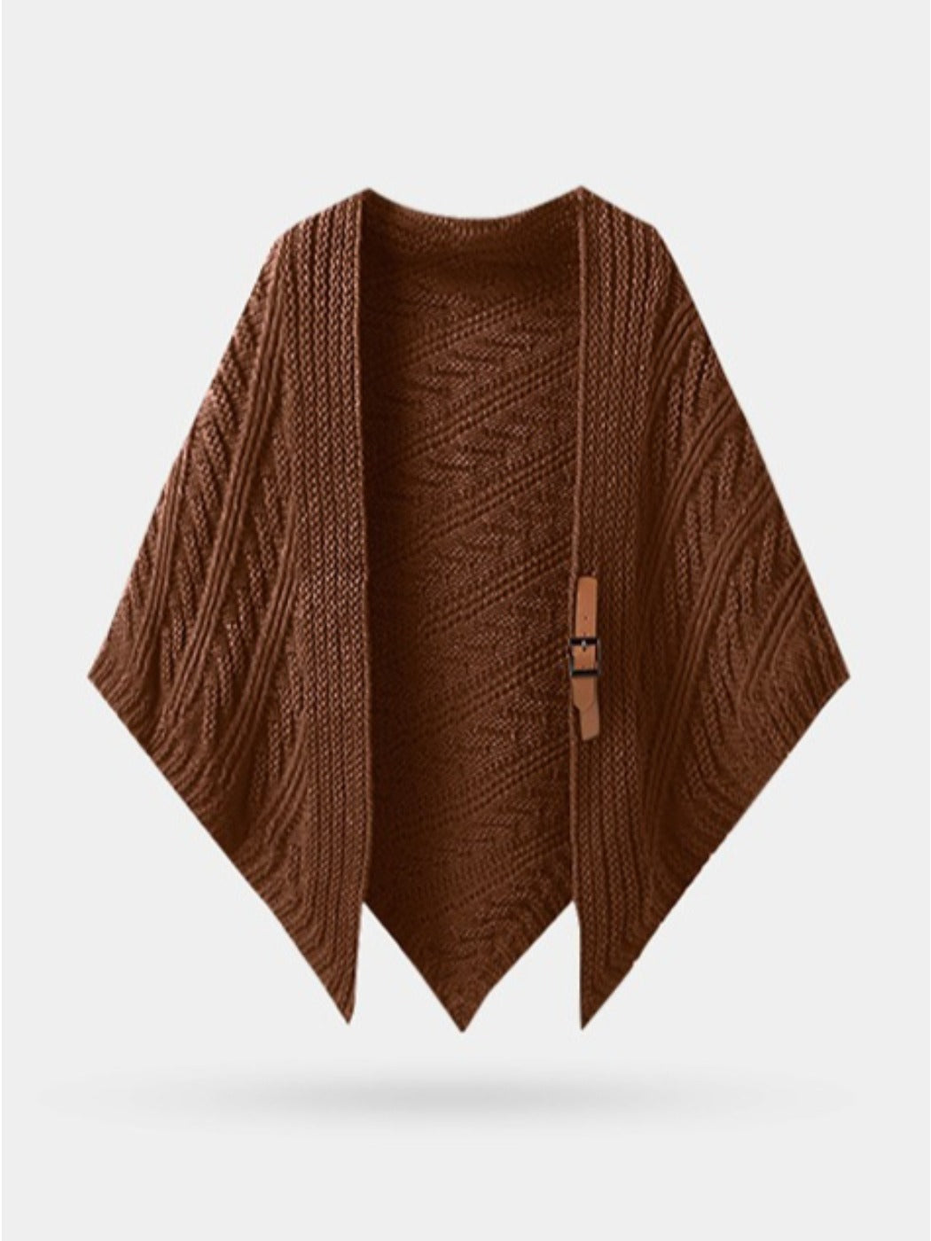 Scarvii - Classic Knitted Triangle Shawl as Outer Accessory