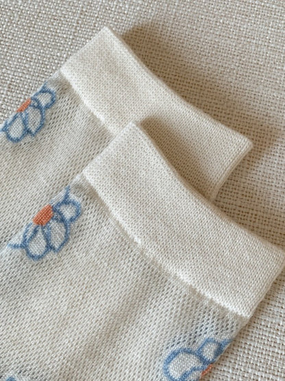 Rufia - Vintage Blue Crew Socks