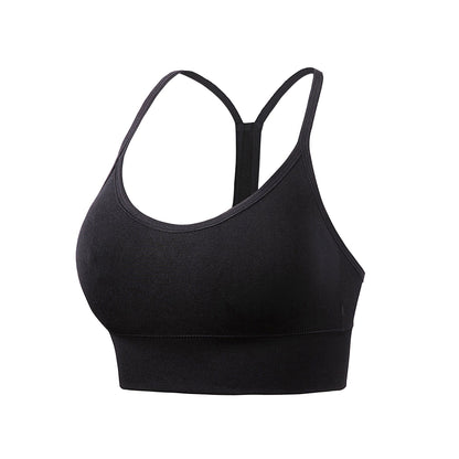 Fine Shoulder Y-Type Beauty Back Sports Bra No Steel Ring Shock-Proof Gathered Sling-Style Sports Underwear