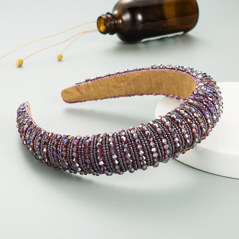 Handcrafted Beaded Headband Stylish Daily Hair Accessory