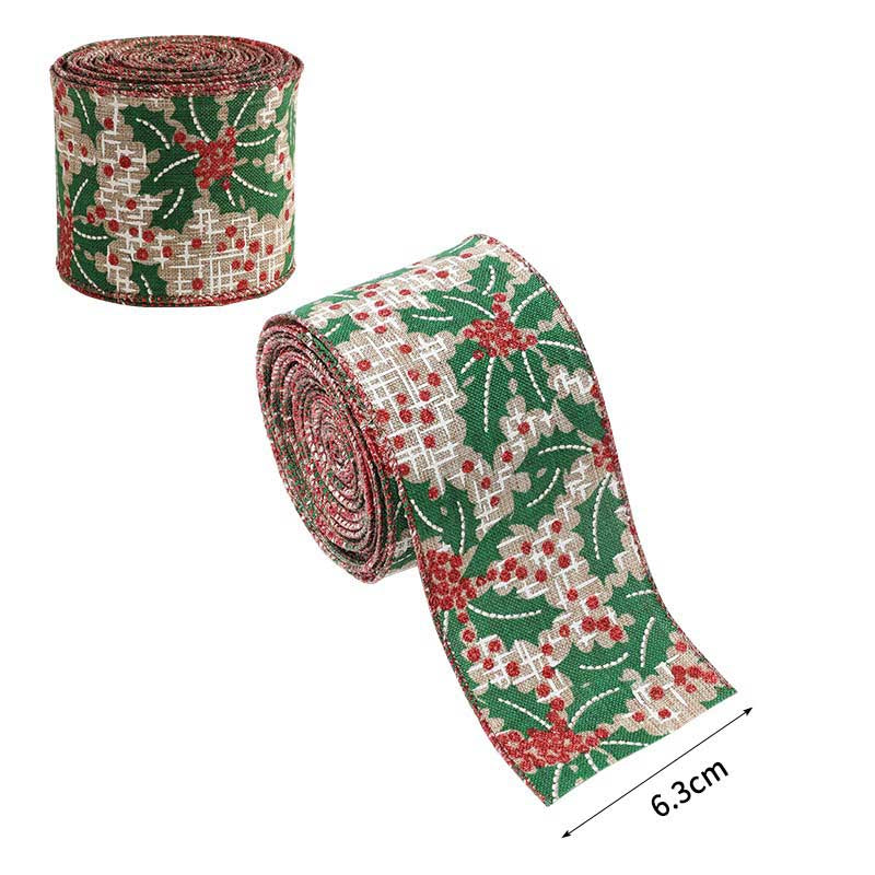 Holiday Party Decoration Supplies Christmas Burlap Ribbon