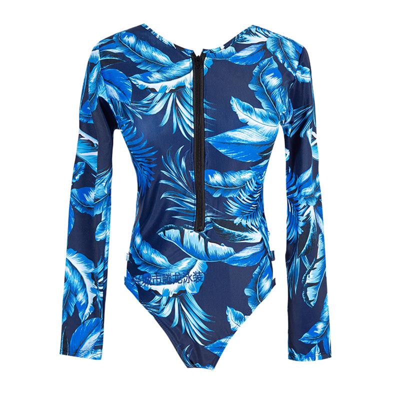 One-Piece Long Sleeve Sunscreen Swimsuit Wetsuit