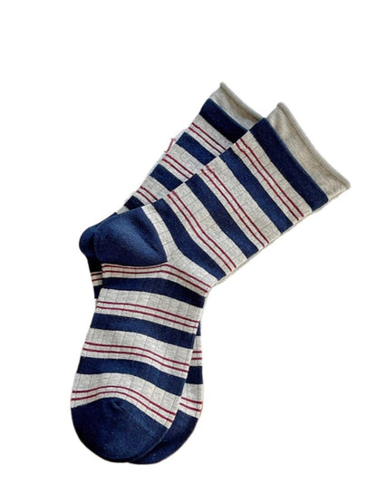 Rufia - Stripe Color-Block Mid-Calf Capsule Socks