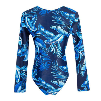 One-Piece Long Sleeve Sunscreen Swimsuit Wetsuit