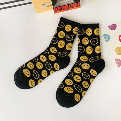 Rufia - Smiley Face Crew Socks