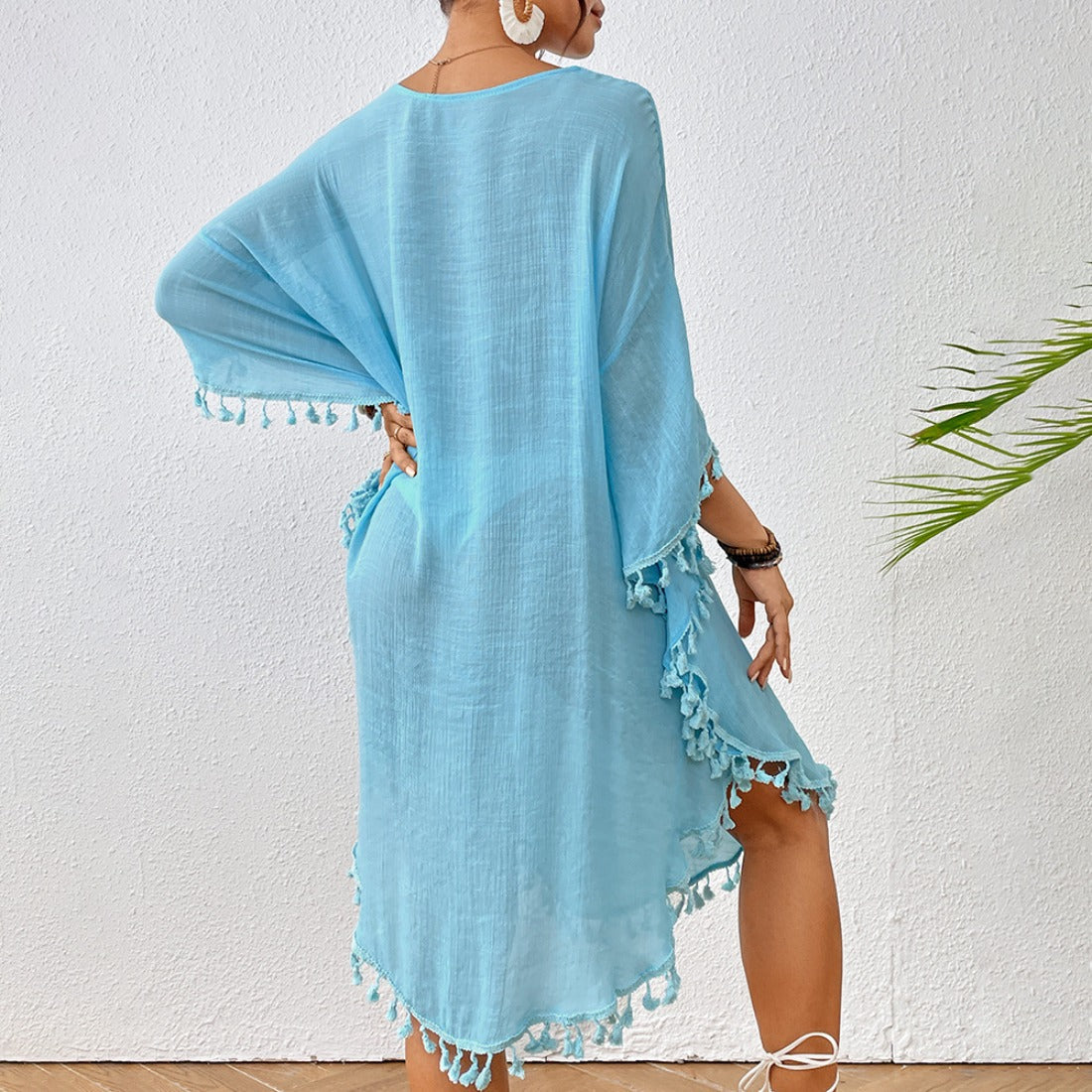 Crosa - Beach Cover-Up with Tassels for Swimwear and Bikini