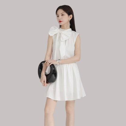 Bow Knot Short Dress