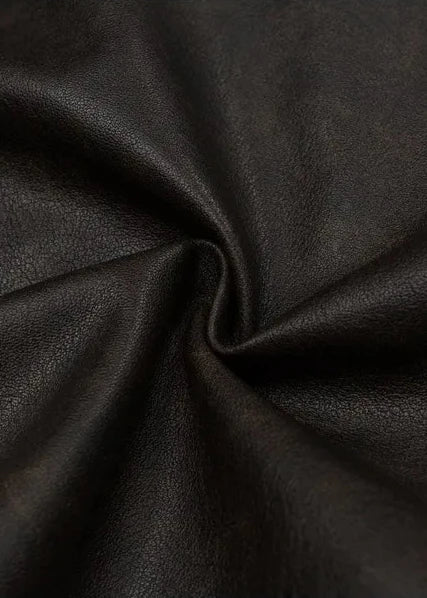 Loose PU Leather Jacket with Stand Collar
