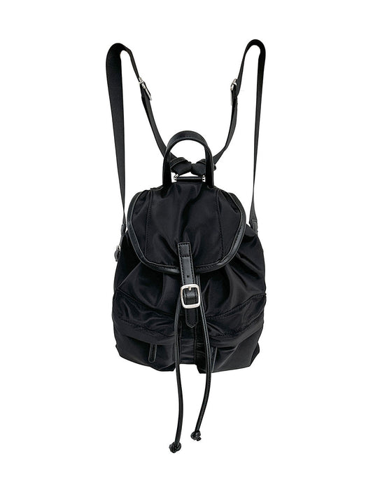 Solid Color Mini Nylon Drawstring Backpack