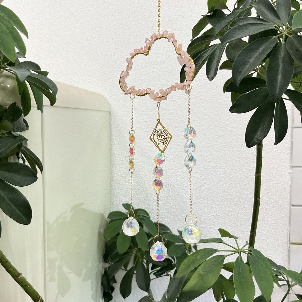 Cloud Stone Cross Crystal Home Hangings