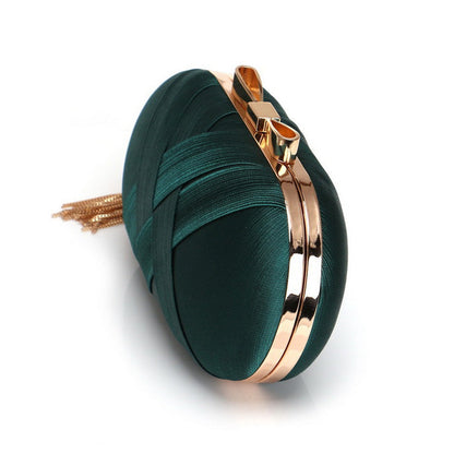 Silk Round Banquet Handbag