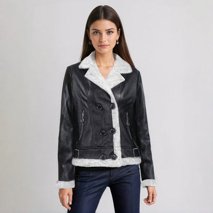 Fur Collar Shearling Jacket