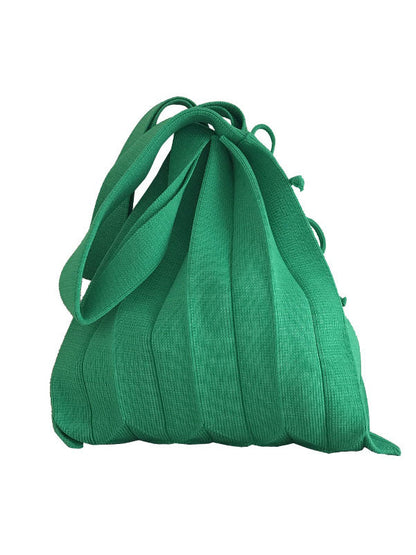 Original 6 Colors Knitting Pleated Drawstring Handbag