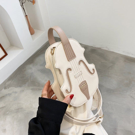 Creative Violin Shape Crossbody Bag