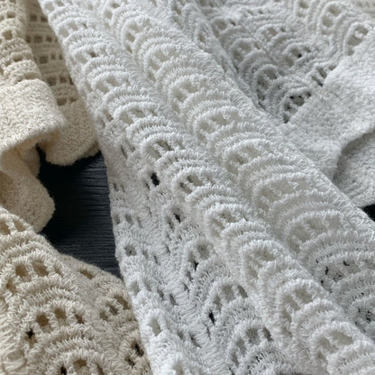 Crosa - Hollow-Out Knit Cardigan