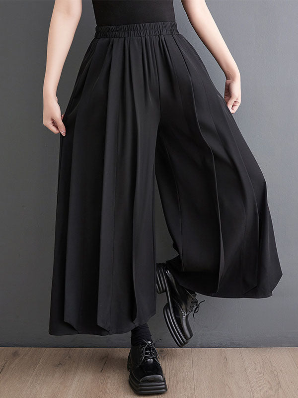 Loose Ninth Pants Pleated Casual Pants Bottoms