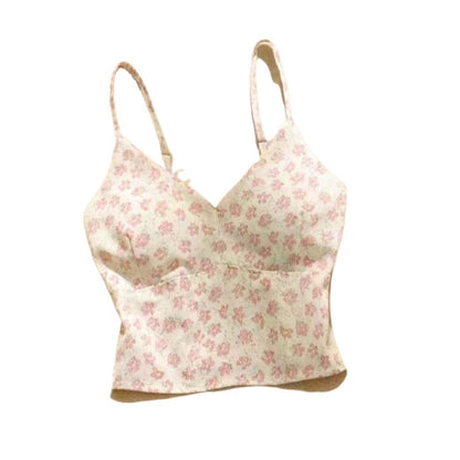 Vesty - Floral French Strappy Top - Sweet &amp; Sexy