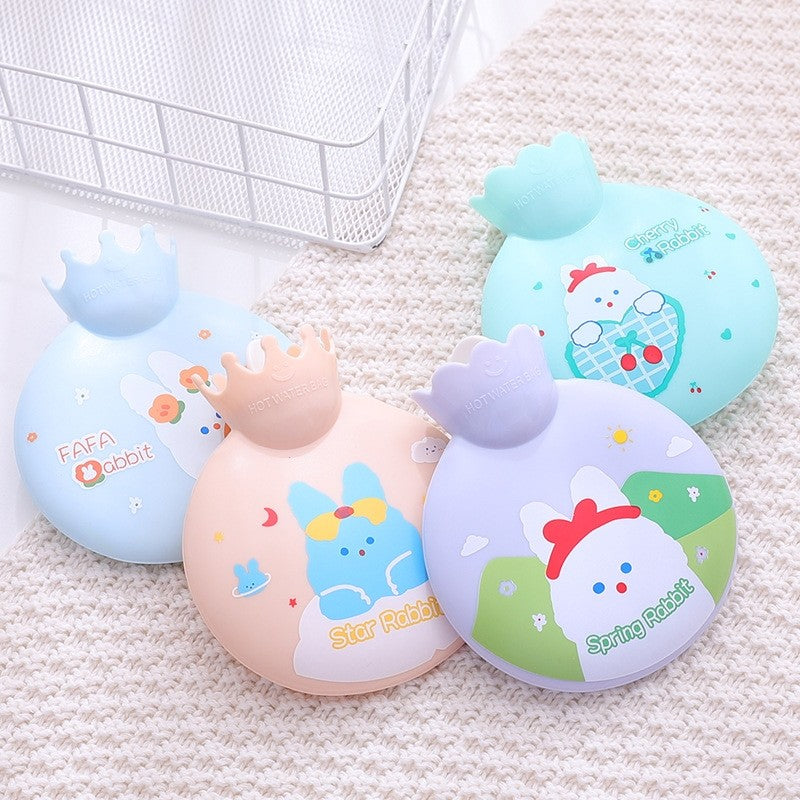 Portable Thickened Cartoon Printed Hot Water Bag