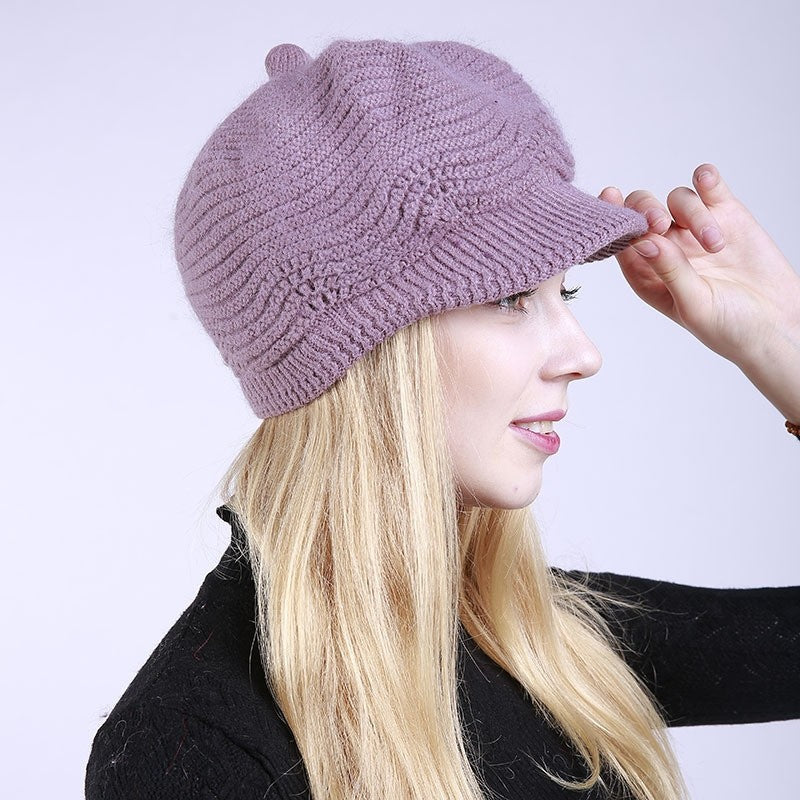 Knitted Thickened Duck Tongue Beret