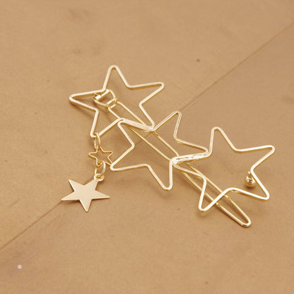 Popular Hollow Star Tassel Hairpin Hair Clips Hair Accessories