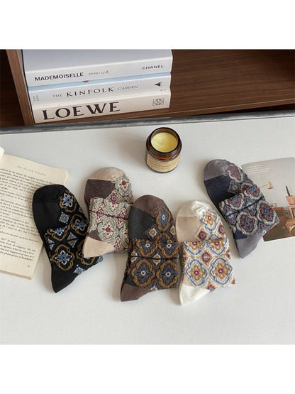 Rufia - Vintage Ankle Socks – Elegant &amp; Breathable