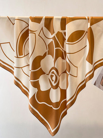 Square Printed Sun Protection Scarf