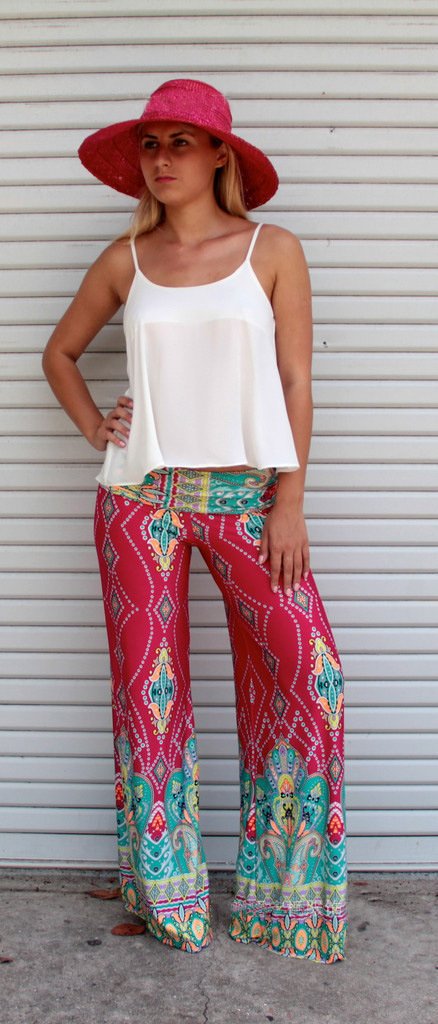 Women'S Printed Trousers Straight Pants Factory Direct Sales