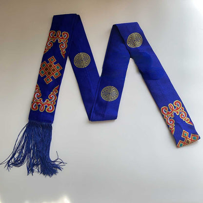 Unisex Tibetan, Nepalese, Tibetan-Style Costume Embroidery, Ethnic Minority Tibetan Robes, Tibetan Skirts, Fringed Belts, Waist Ornaments