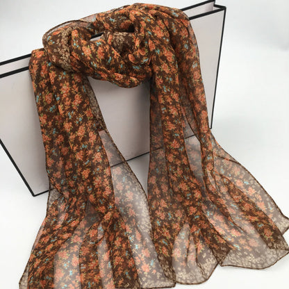 Scarvii - Daisy Print Scarf - Cool &amp; Soft