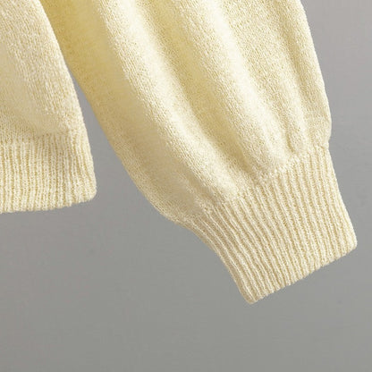 Round Neck Solid Color Loose Pullover Sweater