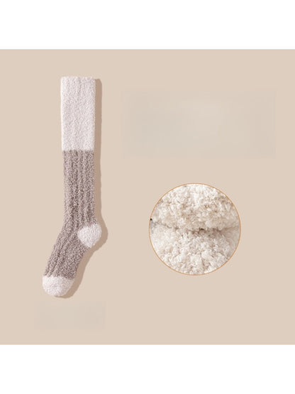 Rufia - Cozy Coral Fleece Thermal Sleeping Socks