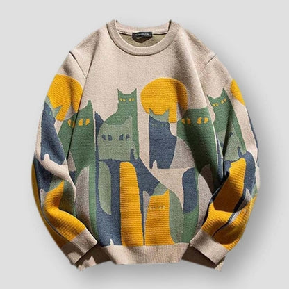 Saint Morris Cat Knitted Sweater